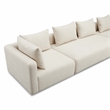 Pemberly Row Contemporary Cream Heavy Textured Fabric 145