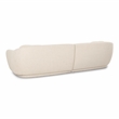 Pemberly Row Contemporary Cream Boucle Modular 4-Seater Sofa