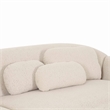 Pemberly Row Contemporary Cream Boucle Modular 4-Seater Sofa