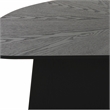 Pemberly Row Contemporary Accent Black Ash Finish Low Coffee Table