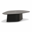 Pemberly Row Contemporary Accent Black Ash Geometric Coffee Table