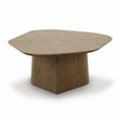 Pemberly Row Contemporary Accent Brown Ash Finish Low Coffee Table