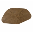 Pemberly Row Contemporary Accent Brown Ash Finish Low Coffee Table