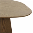 Pemberly Row Contemporary Accent Brown Ash Finish Low Coffee Table