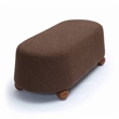 Pemberly Row Upholstered Fabric Contemporary Accent Brown Boucle Large Ottoman