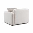 Pemberly Row White Sand Performance Corduroy Velvet RAF Corner Chair
