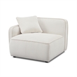 Pemberly Row White Sand Performance Corduroy Velvet LAF Corner Chair