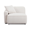 Pemberly Row White Sand Performance Corduroy Velvet LAF Corner Chair