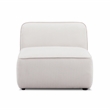 Pemberly Row White Sand Performance Corduroy Velvet Armless Chair