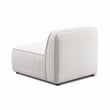 Pemberly Row White Sand Performance Corduroy Velvet Armless Chair