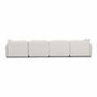 Pemberly Row White Sand Performance Corduroy Velvet 6-Piece Modular U-Sectional