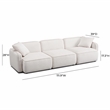 Pemberly Row White Sand Performance Corduroy Velvet Modular Sofa