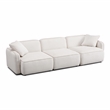 Pemberly Row White Sand Performance Corduroy Velvet Modular Sofa