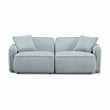 Pemberly Row Seafoam Performance Corduroy Velvet Modular Loveseat