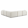 Pemberly Row Contemporary Sand Upcycled Linen Modular L-Sectional
