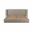 Pemberly Row Contemporary Accent Tan Finish Boucle Queen Bed