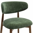Pemberly Row Forest Green Performance Textured Velvet Dining Chair