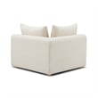 Pemberly Row Cream Heavy Textured Fabric Modular Corner Chair