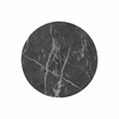 Pemberly Row Contemporary Black Faux Marble Indoor/Outdoor Side Table