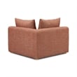 Pemberly Row Contemporary Red Textured Fabric Modular Corner Chair