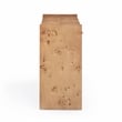 Pemberly Row Contemporary Accent Honey Burl Wooden Console Table