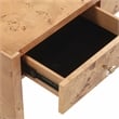 Pemberly Row Contemporary Accent Honey Burl Wooden Console Table