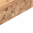 Pemberly Row Contemporary Accent Honey Burl Wooden Console Table