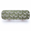 Pemberly Row Contemporary Olive Green Leopard Jacquard Bench