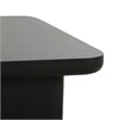 Pemberly Row Contemporary Accent Black Finish Large Coffee Table
