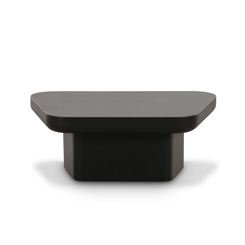 Pemberly Row Contemporary Accent Black Finish Small Coffee Table