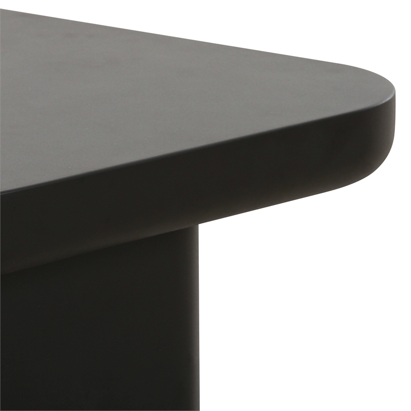 Pemberly Row Contemporary Accent Black Finish Small Coffee Table