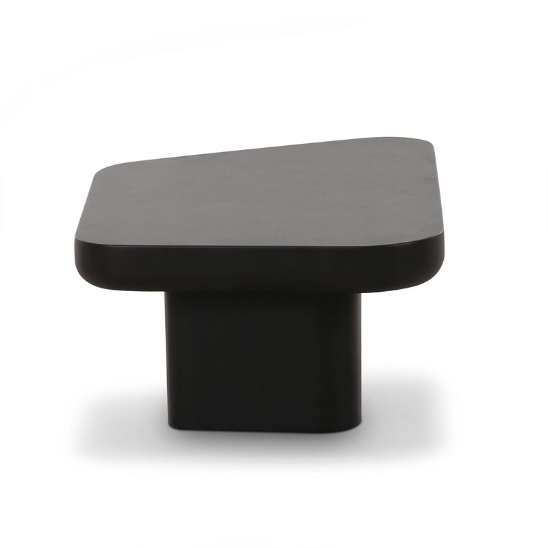 Pemberly Row Contemporary Accent Black Finish Small Coffee Table
