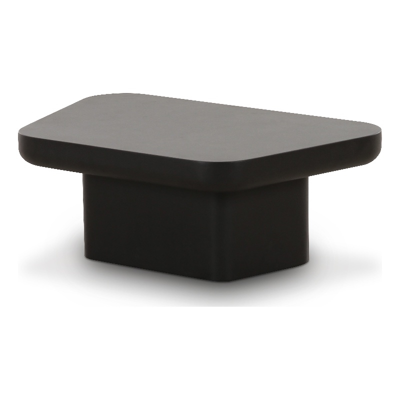 Pemberly Row Contemporary Accent Black Finish Small Coffee Table
