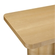 Pemberly Row Contemporary Accent Natural Ash Finish Dining Table