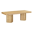 Pemberly Row Contemporary Accent Natural Ash Finish Dining Table