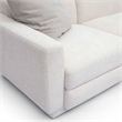 Pemberly Row Contemporary Accent Cream Chenille Modular Sofa
