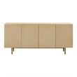 Pemberly Row Contemporary Accent Washed Natural Ash Sideboard