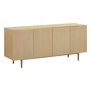 Pemberly Row Contemporary Accent Washed Natural Ash Sideboard
