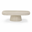 Pemberly Row Contemporary Sandstone Indoor/Outdoor Coffee Table