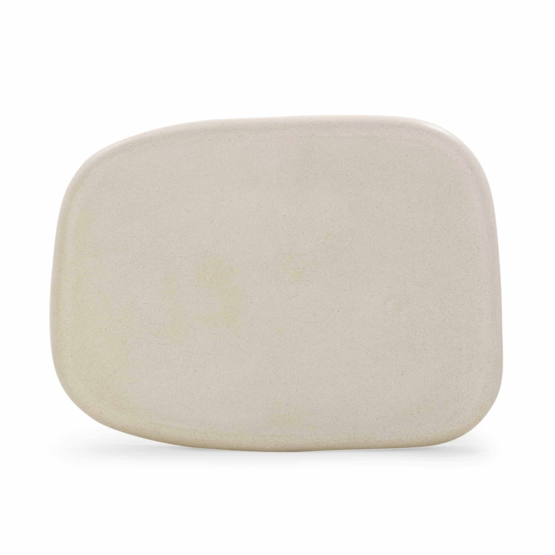 Pemberly Row Contemporary Sandstone Indoor/Outdoor Coffee Table