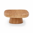 Pemberly Row Contemporary Wood Grain Pattern Indoor/Outdoor Coffee Table