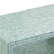 Pemberly Row Contemporary Accent Blue Capiz Shell Nightstand