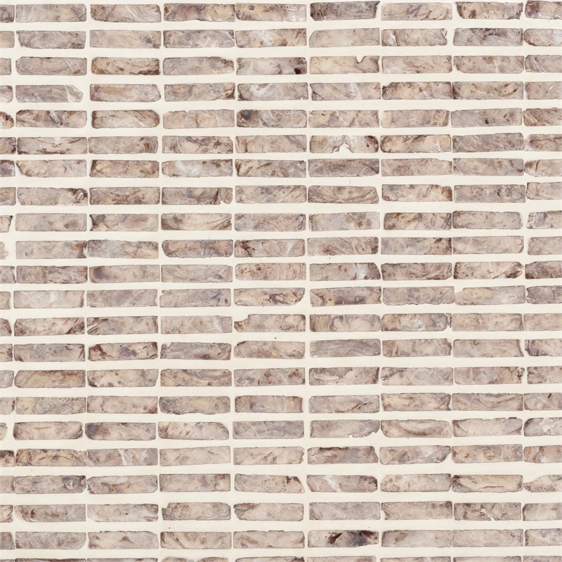 Pemberly Row Contemporary Accent Lavender Capiz Shell Nightstand