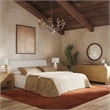 Pemberly Row Contemporary Accent Hump Natural Finish Nightstand