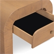 Pemberly Row Contemporary Accent Hump Natural Finish Nightstand