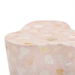 Pemberly Row Contemporary Slab Sunset Pink Terrazzo Side Table
