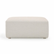 Pemberly Row Upholstered Contemporary Accent Cream Outdoor Ottoman