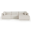 Pemberly Row Contemporary Accent Cream Outdoor Modular Sectional