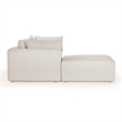 Pemberly Row Contemporary Accent Cream Outdoor Modular Sectional