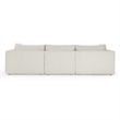 Pemberly Row Contemporary Accent Cream Outdoor Modular Sectional